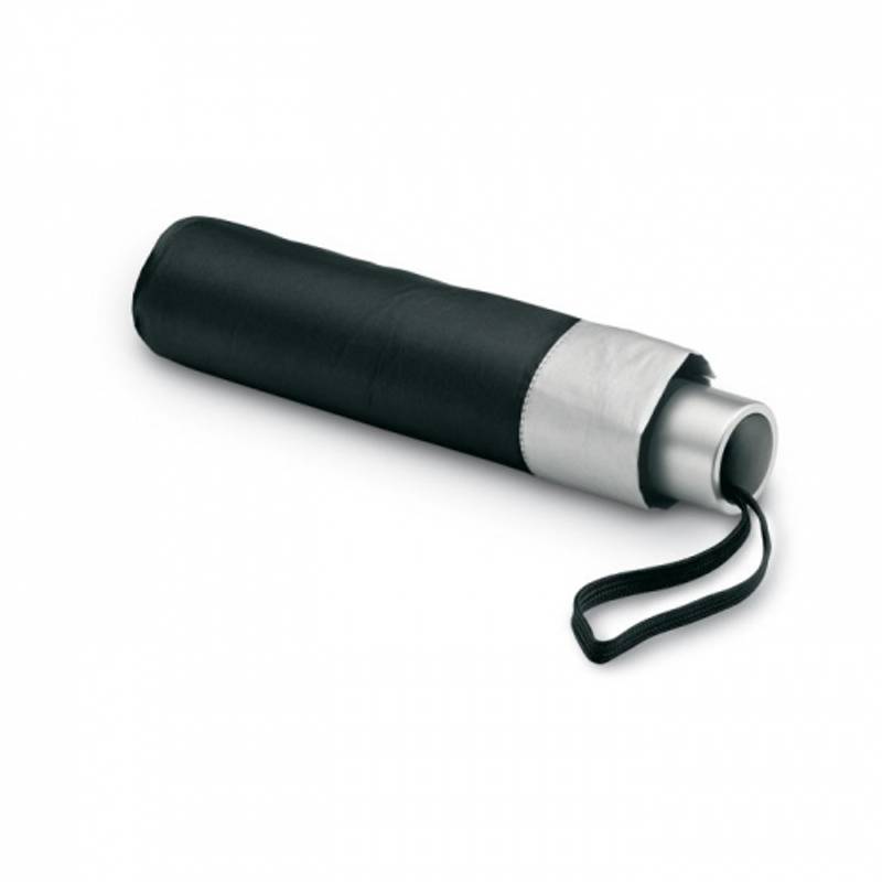 Dvoubarevný skládací deštník, černá Dvoubarevný skládací deštník, černá